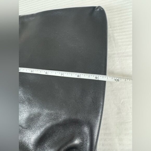 Nine West Black Leather Crossbody Bag Purse Y2K Minimalist Indie Boho Retro - Picture 8 of 9